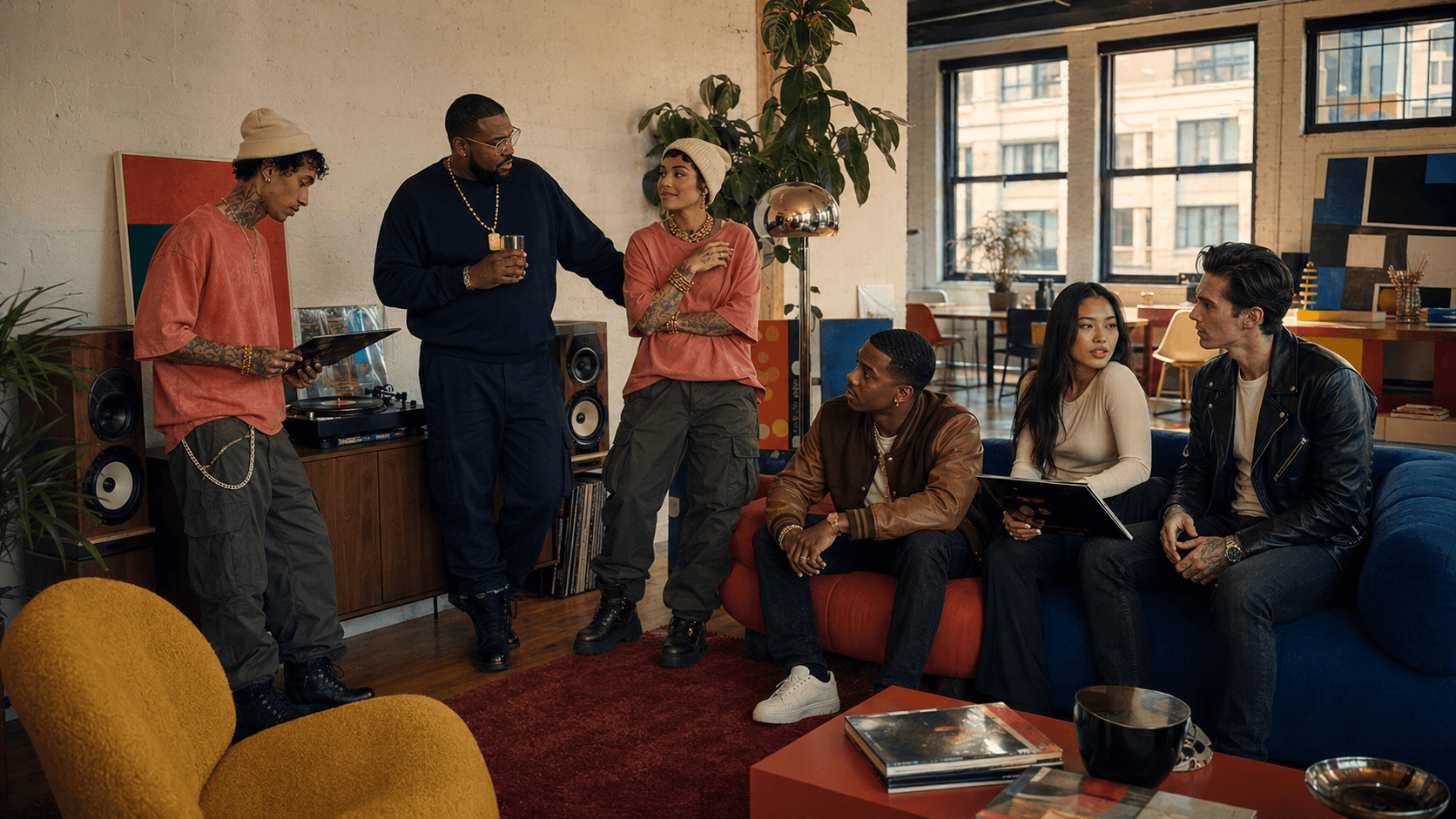 A Stadium FM listening session in a private loft